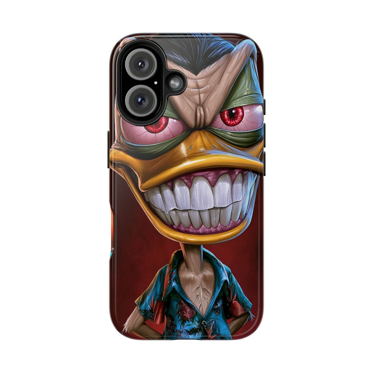 Funda Premium MINUX para iPhone y Samsung Galaxy - 3D Evil Duck 001