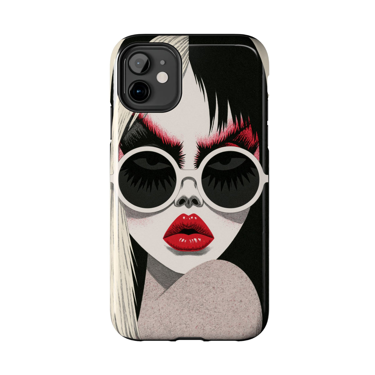 Fundas Premium MINUX para iPhone y Samsung Galaxy - Midnight Red Glasses