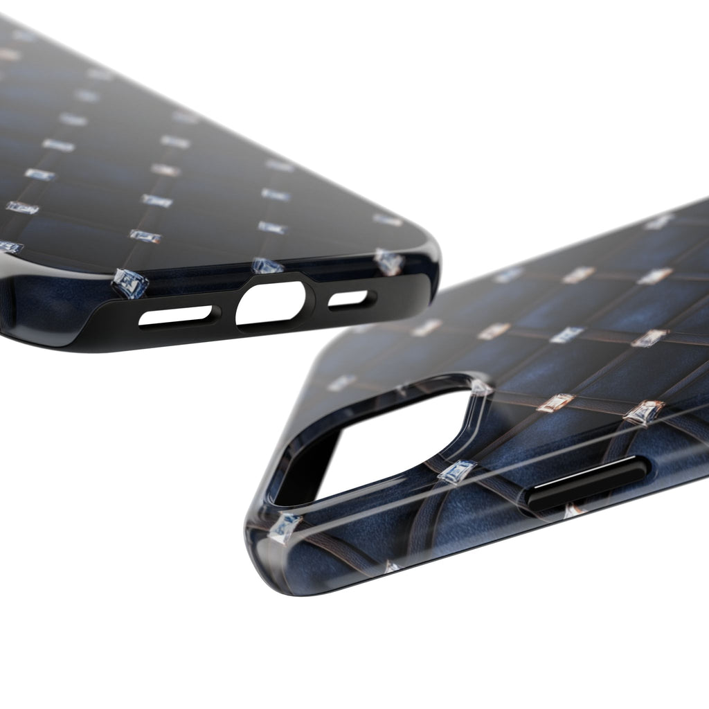 Fundas Premium MINUX para iPhone y Samsung Galaxy - Midnight Diamond Quilt