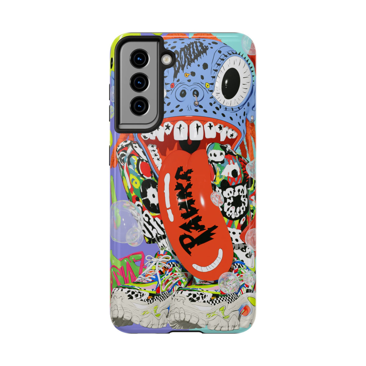 Fundas Premium MINUX para iPhone y Samsung Galaxy - Electric Blue Monster