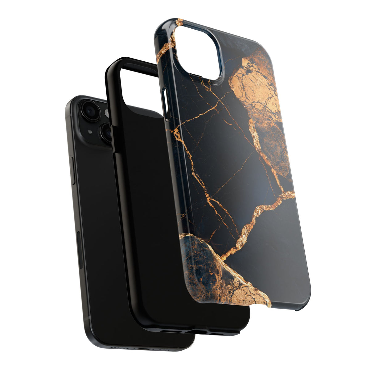 Funda Premium MINUX para iPhone y Samsung Galaxy - Golden Marble