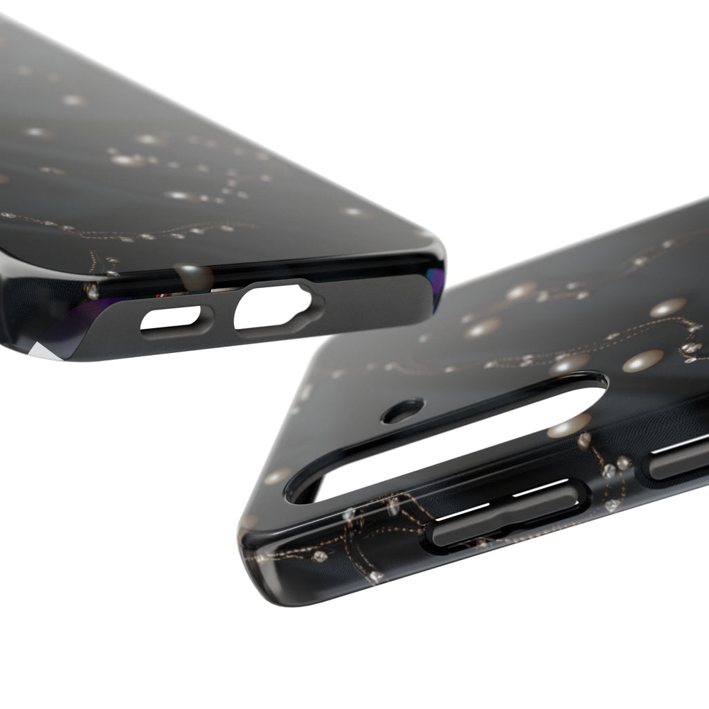 Fundas Premium MINUX para iPhone y Samsung Galaxy - Pearl Chain Velvet