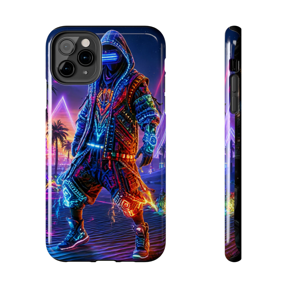 Funda Premium MINUX para iPhone y Samsung Galaxy - Cyberpunk Rave 002
