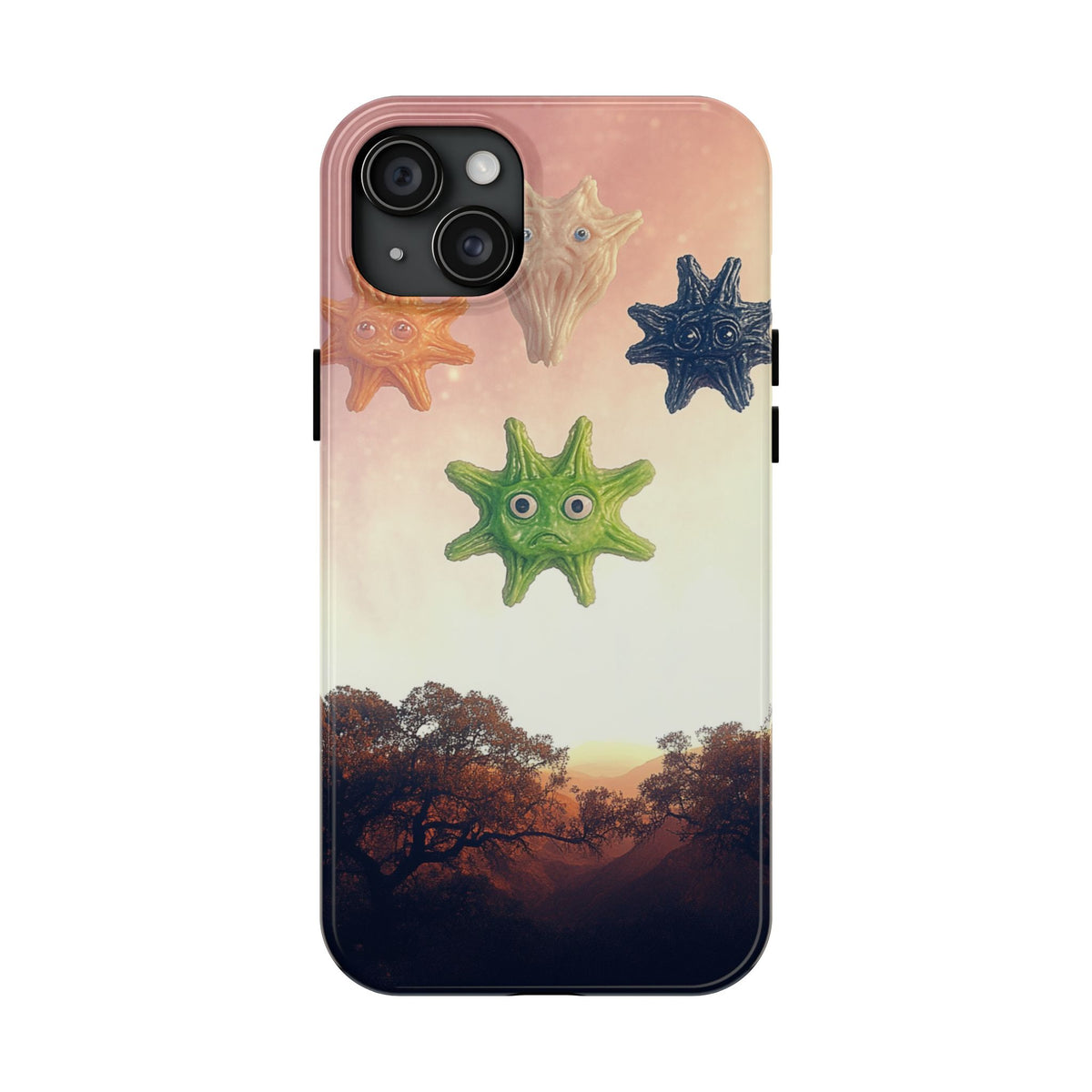 Fundas Premium MINUX para iPhone y Samsung Galaxy - Cosmic Star Shapes