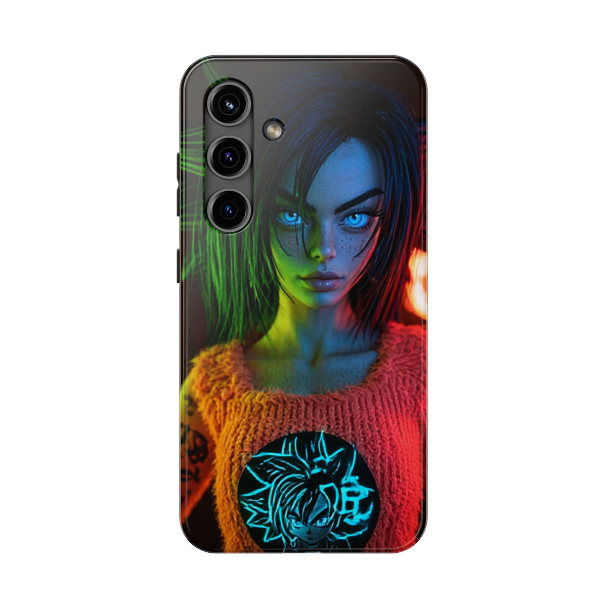 Funda Premium MINUX para iPhone y Samsung Galaxy - Neon girl 003