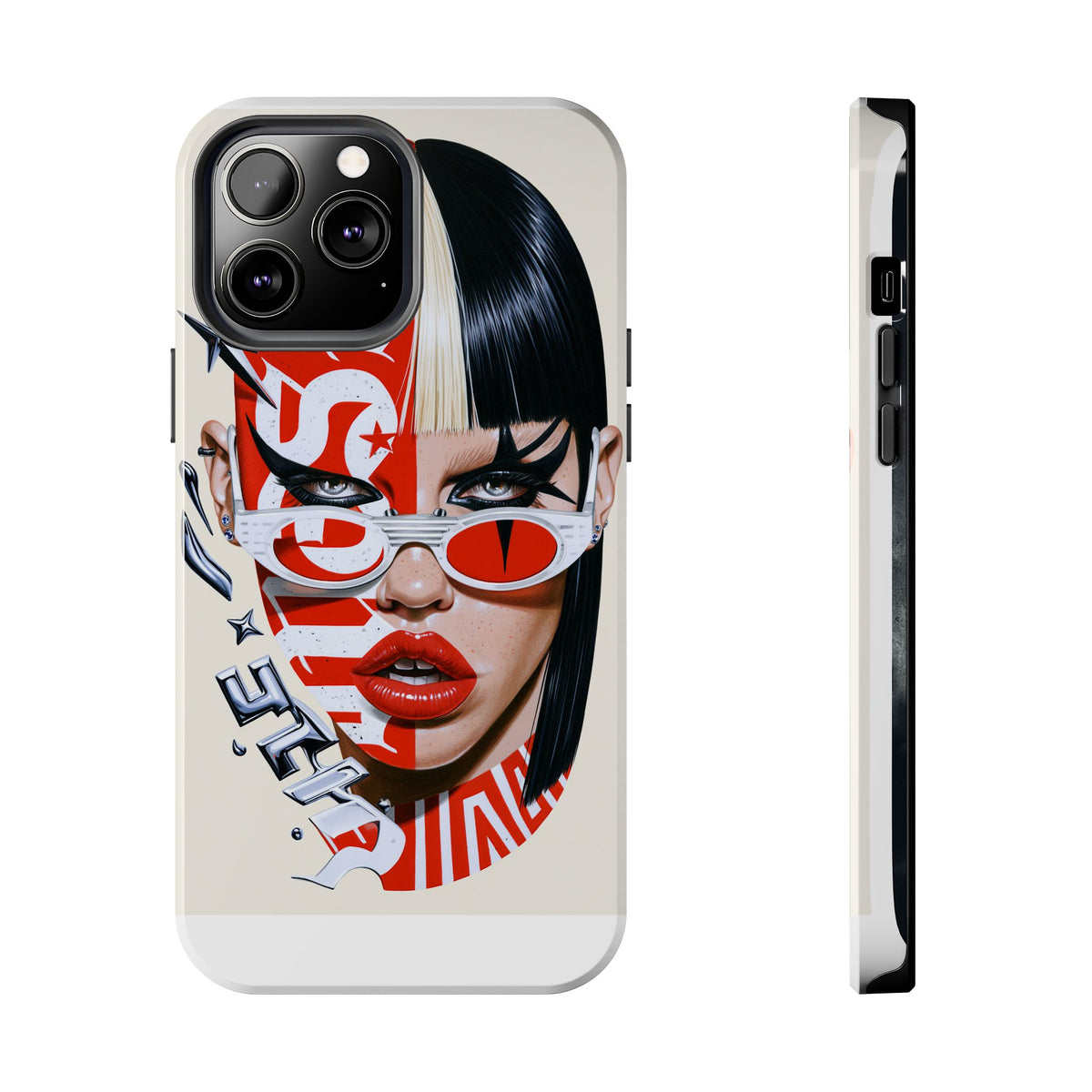 Fundas Premium MINUX para iPhone y Samsung Galaxy - Rebel Red Glasses