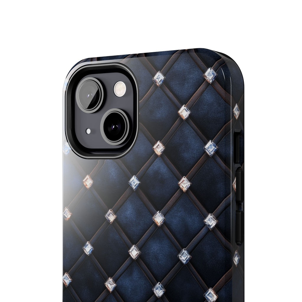 Fundas Premium MINUX para iPhone y Samsung Galaxy - Midnight Diamond Quilt