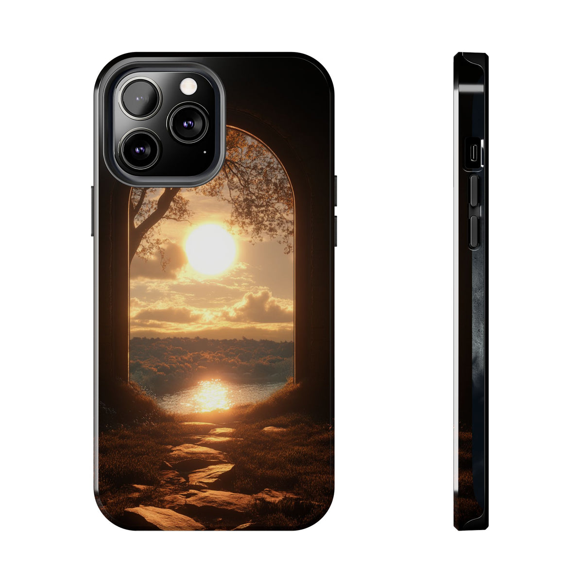 Fundas Premium MINUX para iPhone y Samsung Galaxy - Golden Archway