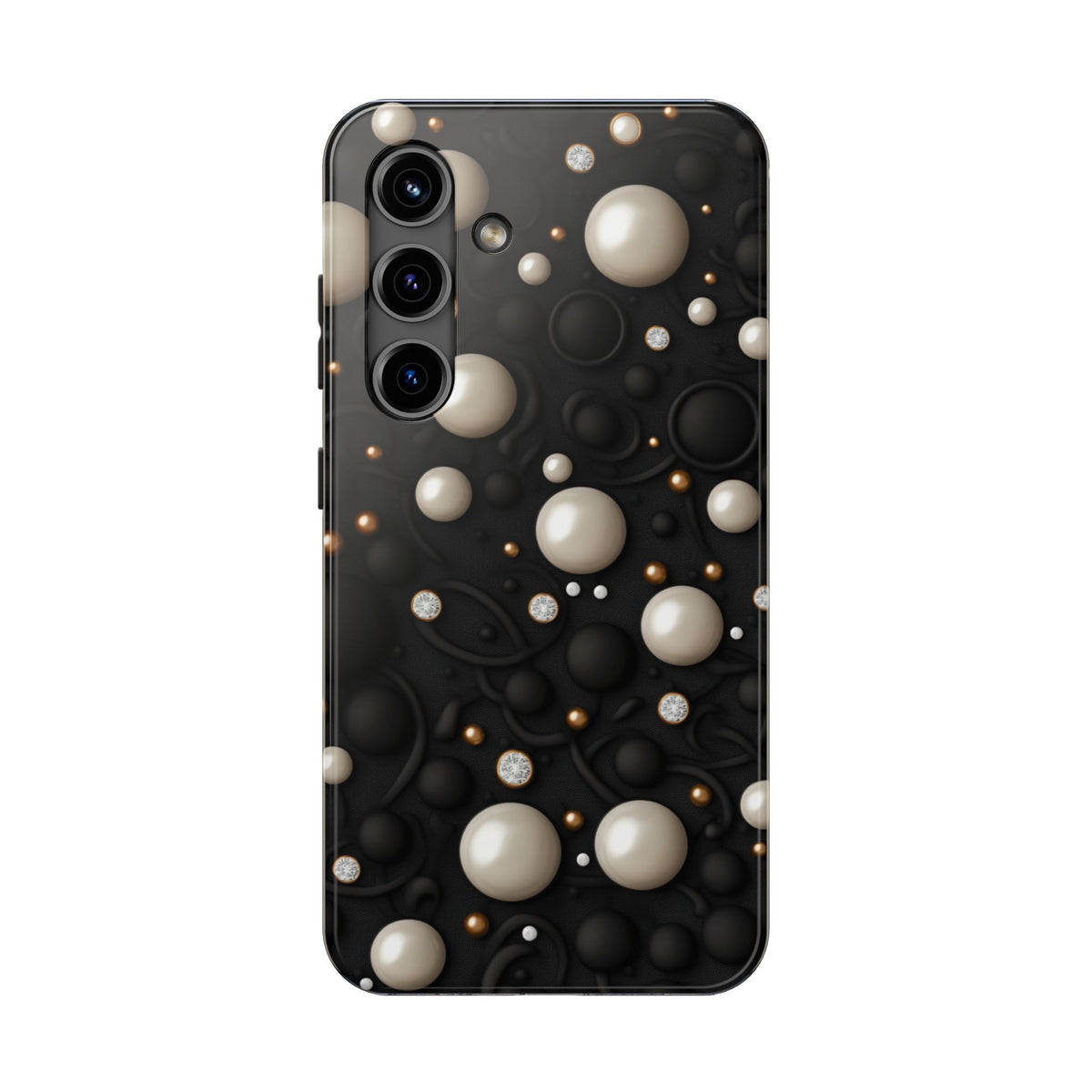 Fundas Premium MINUX para iPhone y Samsung Galaxy - Ivory Pearl Obsidian