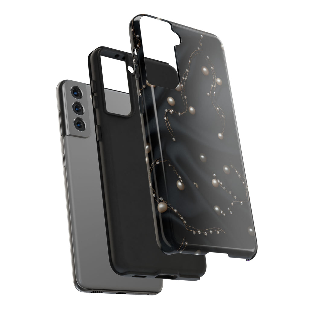 Fundas Premium MINUX para iPhone y Samsung Galaxy - Pearl Chain Velvet