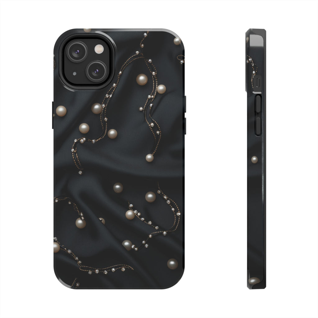 Fundas Premium MINUX para iPhone y Samsung Galaxy - Pearl Chain Velvet