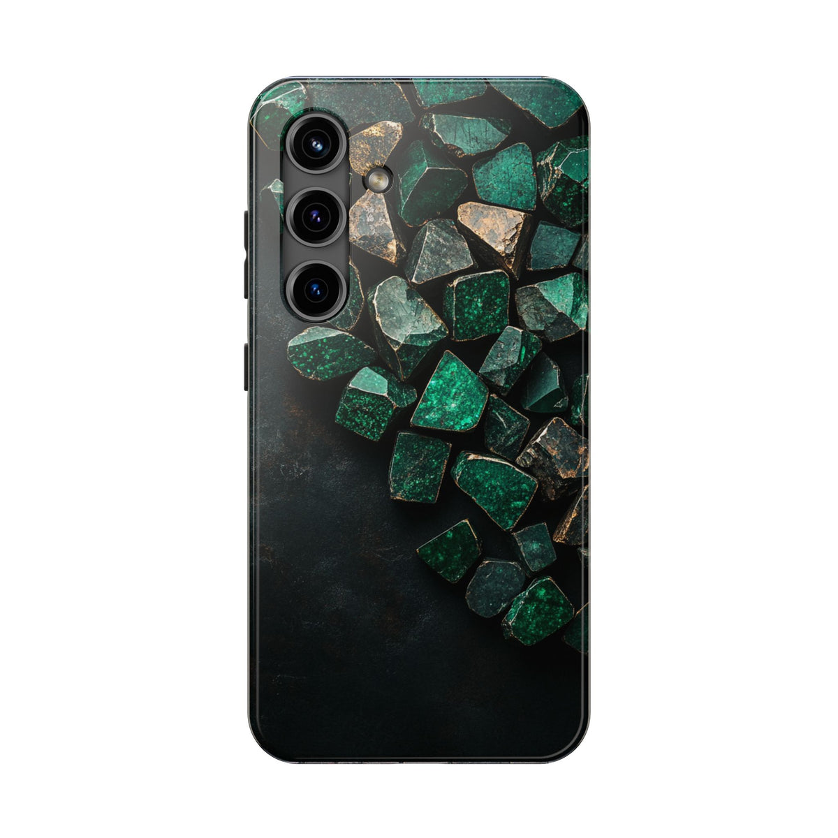 Fundas Premium MINUX para iPhone y Samsung Galaxy - Emerald Crystal Scatter