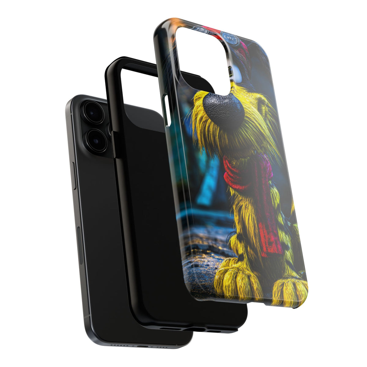 Funda Premium MINUX para iPhone y Samsung Galaxy - 3D dog 3