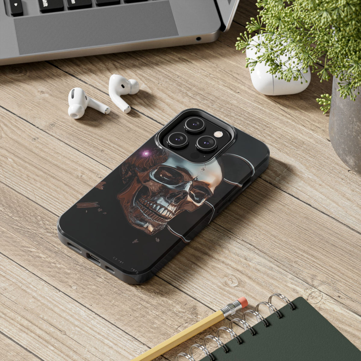 Funda Premium MINUX para iPhone y Samsung Galaxy - Iron Skull 002