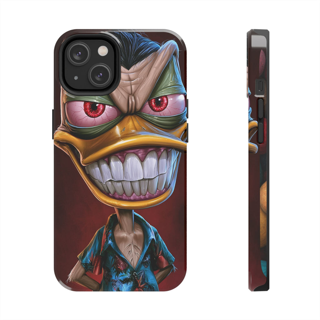 Funda Premium MINUX para iPhone y Samsung Galaxy - 3D Evil Duck 001
