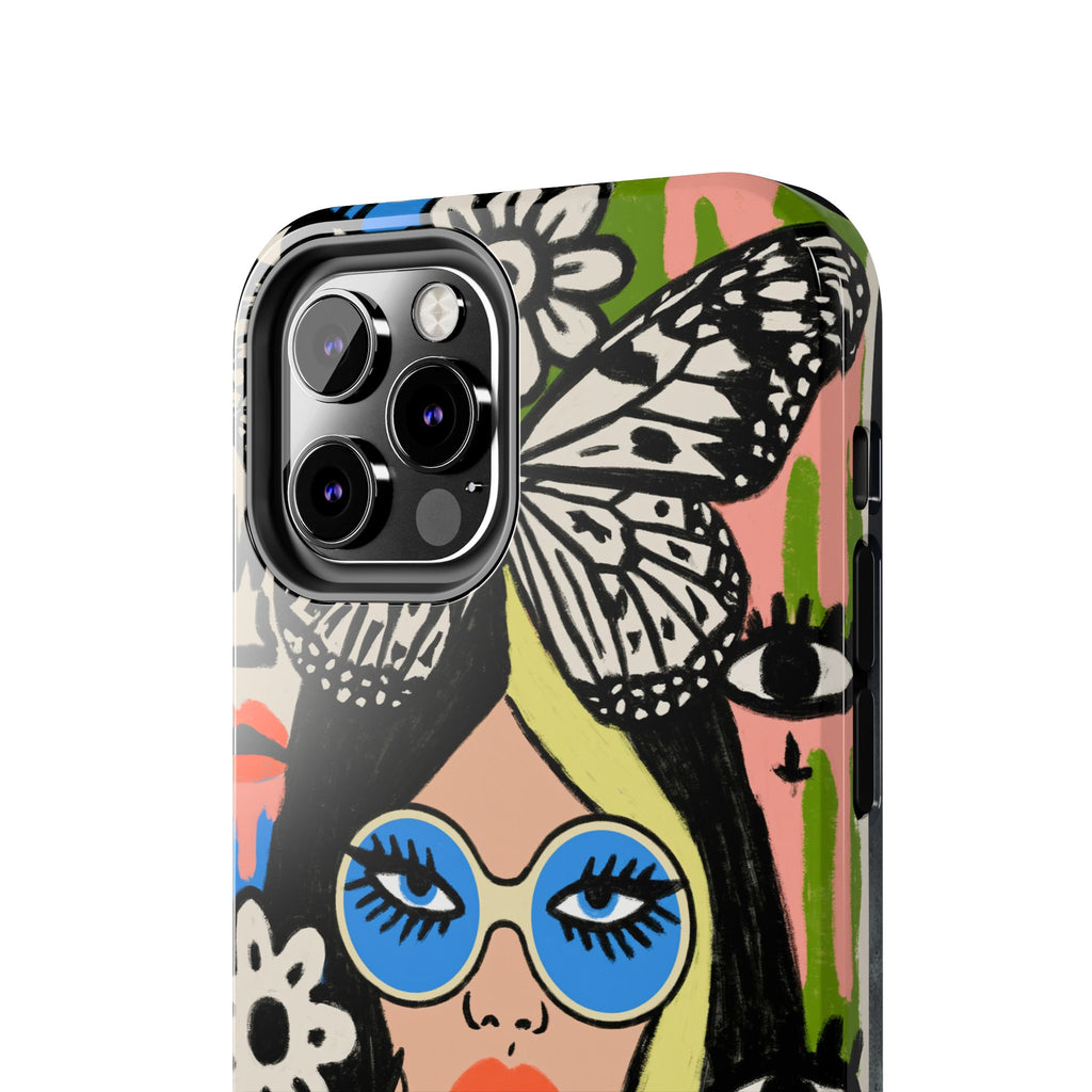 Fundas Premium MINUX para iPhone y Samsung Galaxy - Floral Butterfly Muse