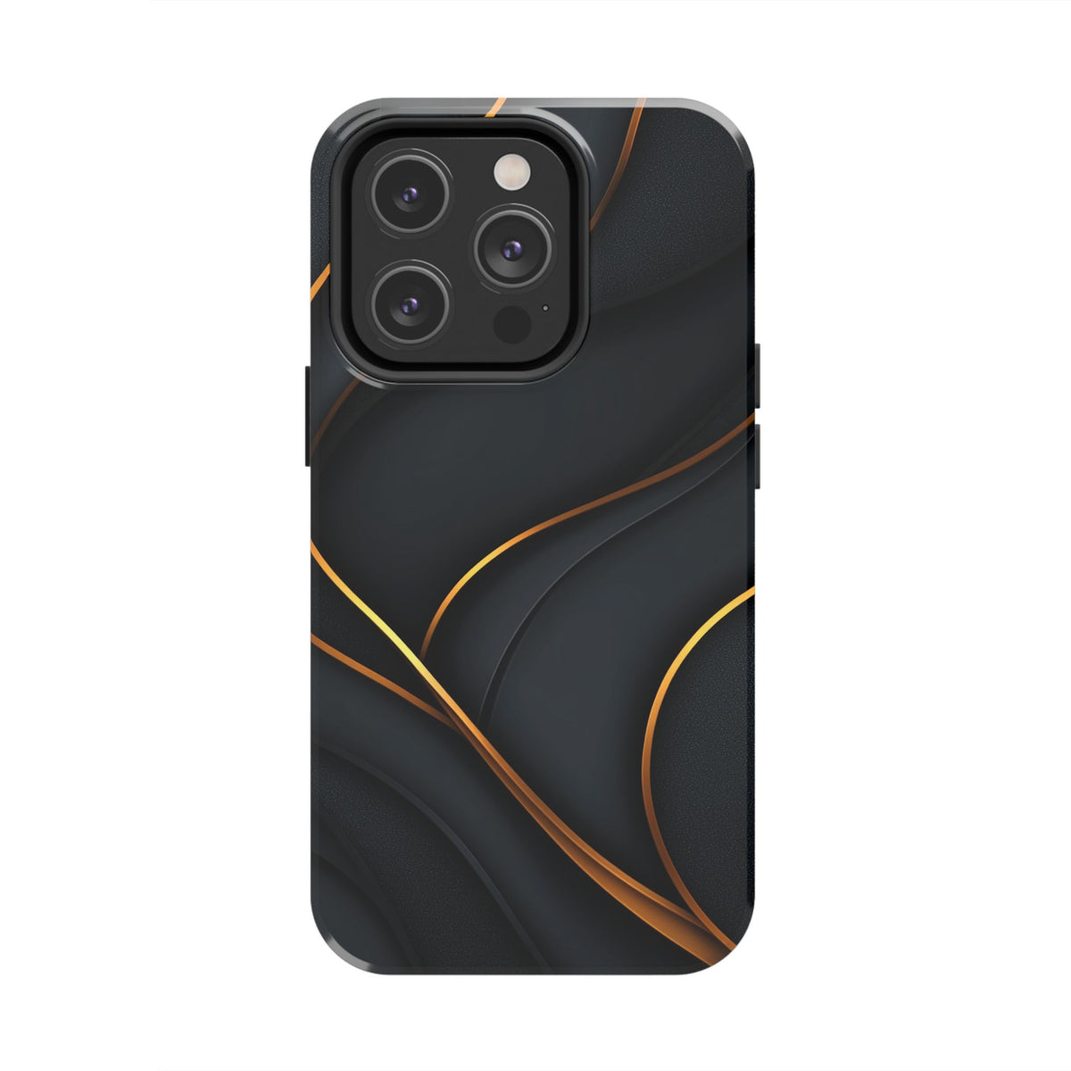 Fundas Premium MINUX para iPhone y Samsung Galaxy - Golden Silk Curves