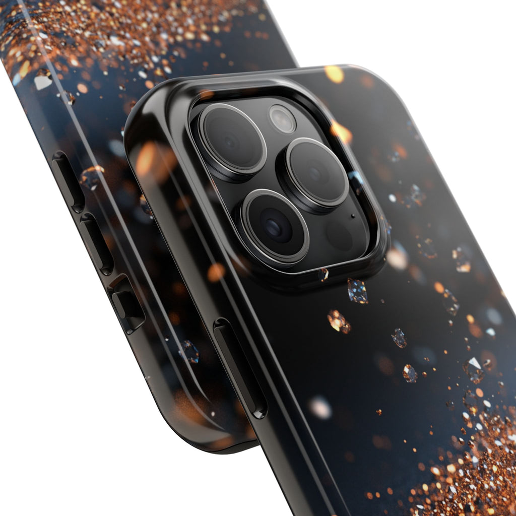 Fundas Premium MINUX para iPhone y Samsung Galaxy - Golden Diamond Dust