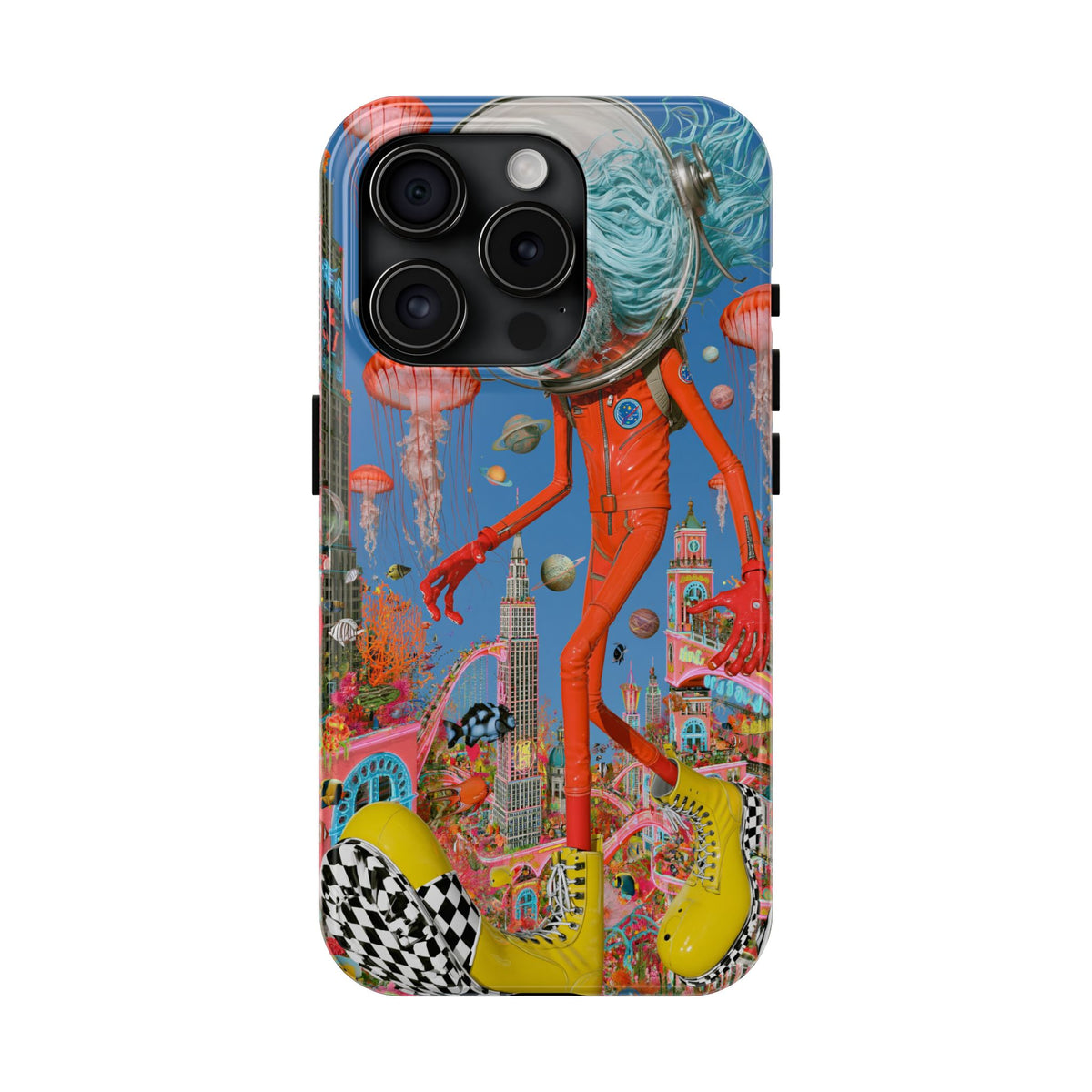 Fundas Premium MINUX para iPhone y Samsung Galaxy - Neon Sea Wanderer