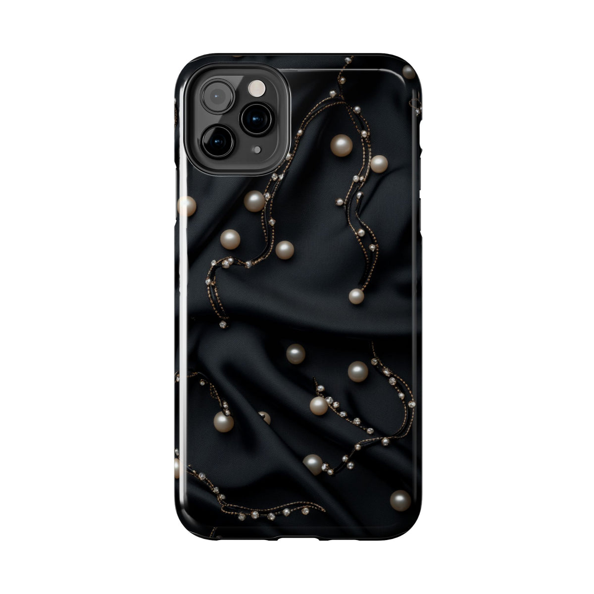 Fundas Premium MINUX para iPhone y Samsung Galaxy - Pearl Chain Velvet