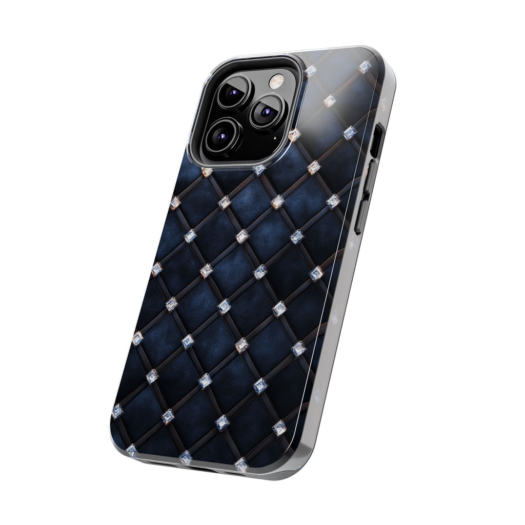 Fundas Premium MINUX para iPhone y Samsung Galaxy - Midnight Diamond Quilt