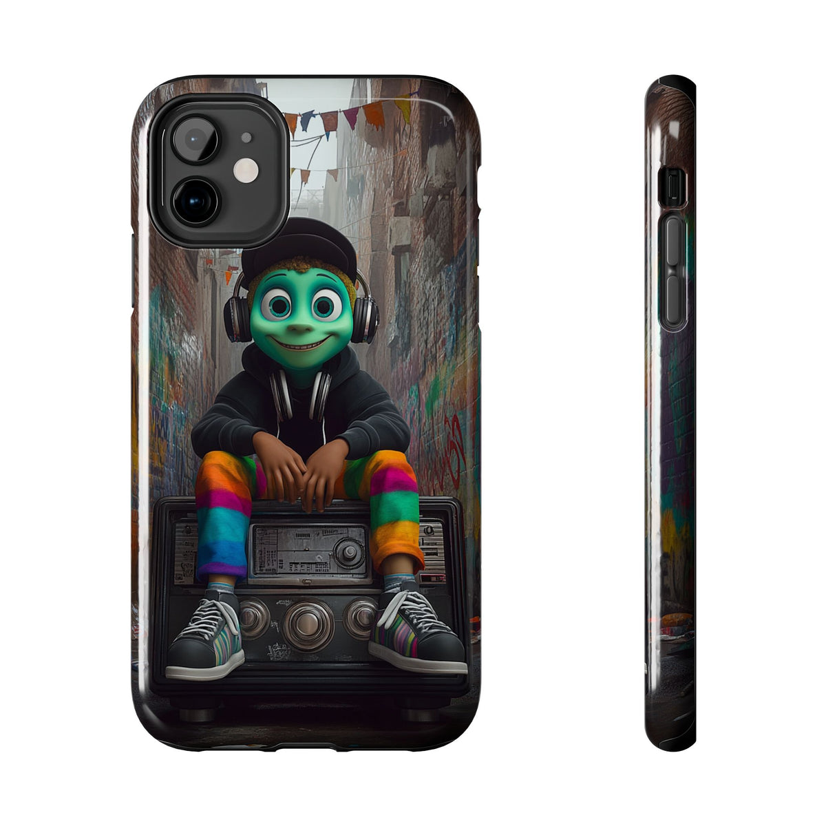 Funda Premium MINUX para iPhone y Samsung Galaxy - Alien Boy
