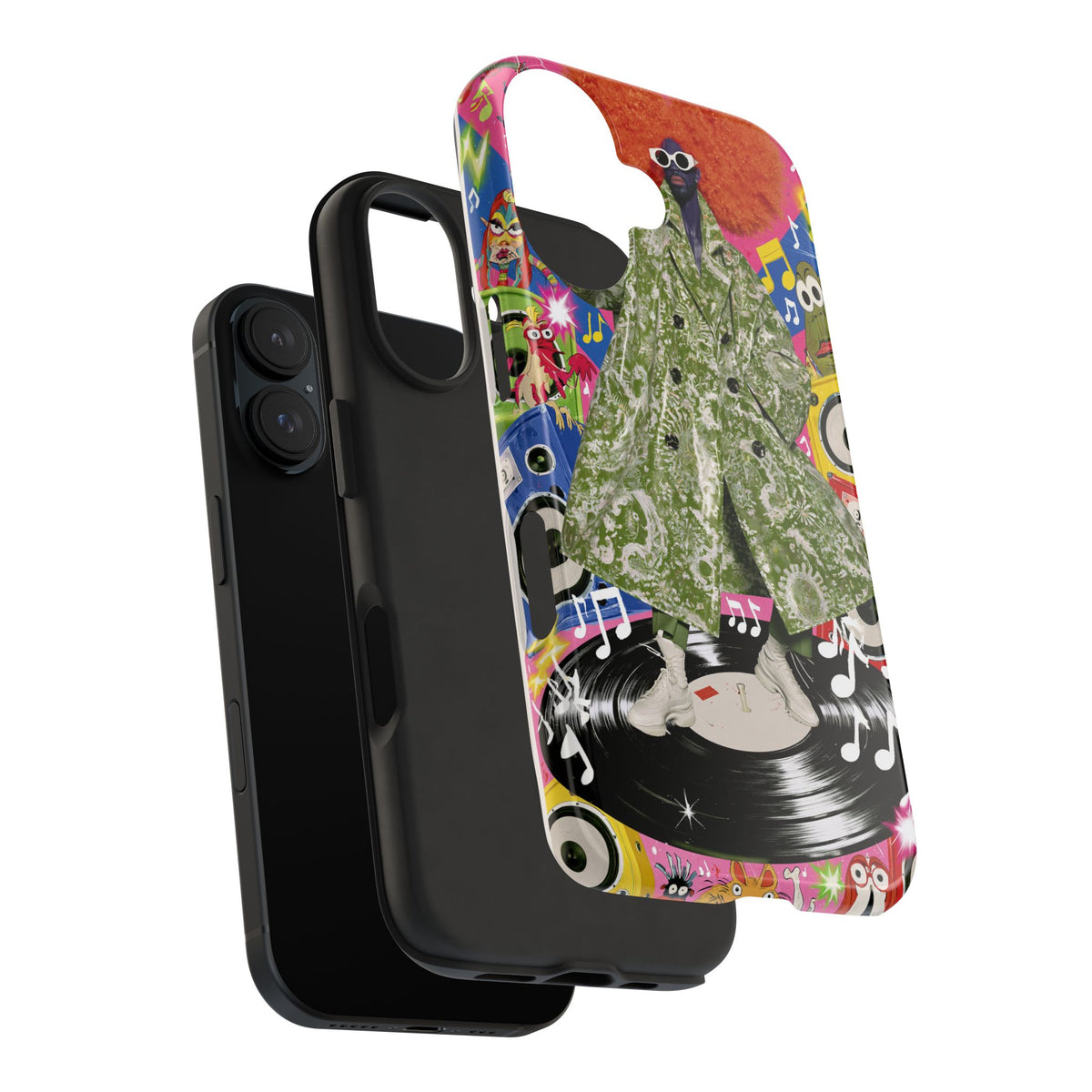 Fundas Premium MINUX para iPhone y Samsung Galaxy - Purple Tech Creature