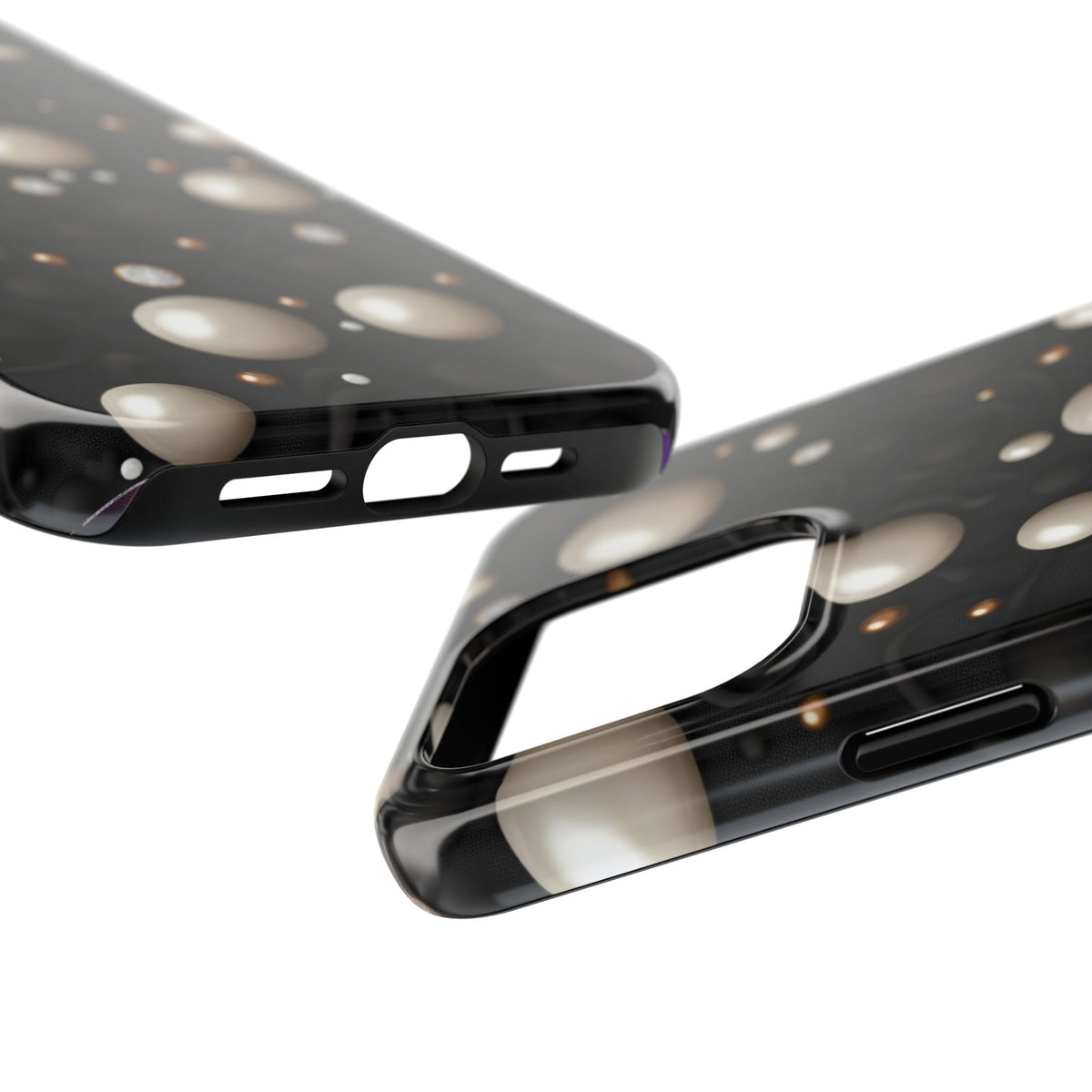 Fundas Premium MINUX para iPhone y Samsung Galaxy - Ivory Pearl Obsidian