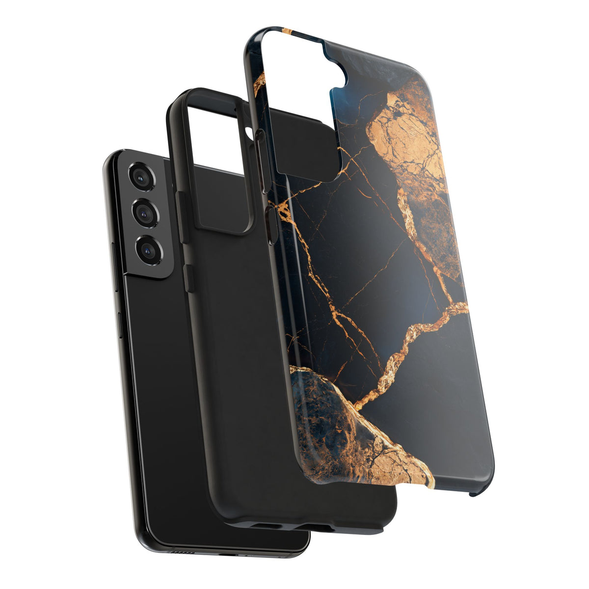 Funda Premium MINUX para iPhone y Samsung Galaxy - Golden Marble