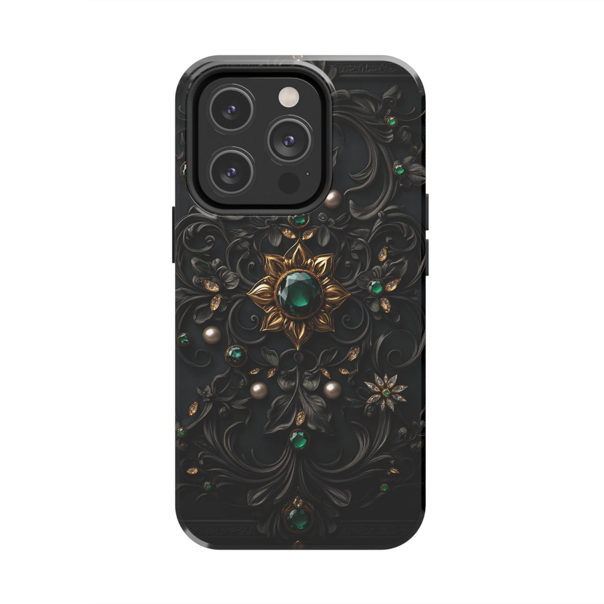 Fundas Premium MINUX para iPhone y Samsung Galaxy - Emerald Gothic Relic