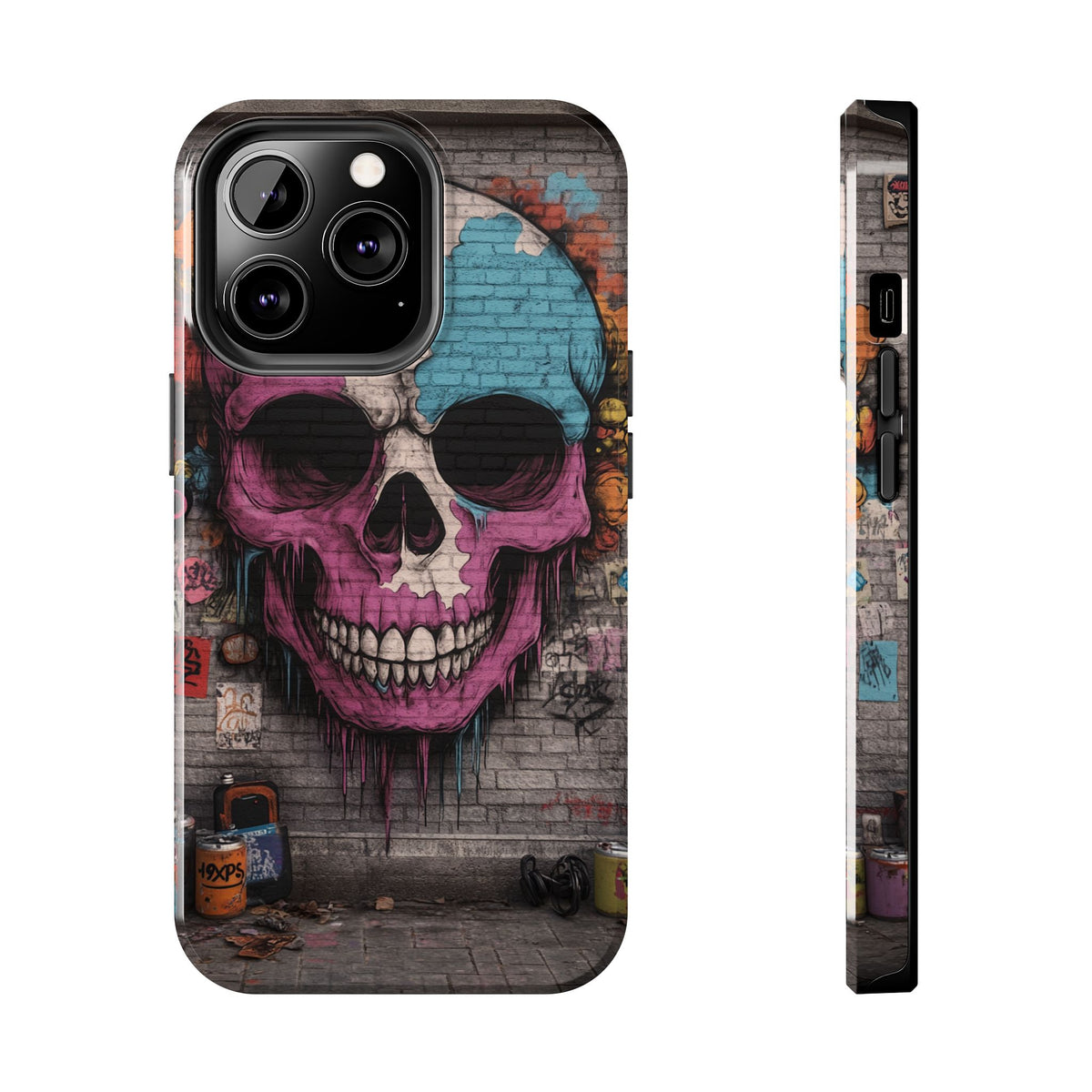Funda Premium MINUX para iPhone y Samsung Galaxy - Graffiti Skull 001