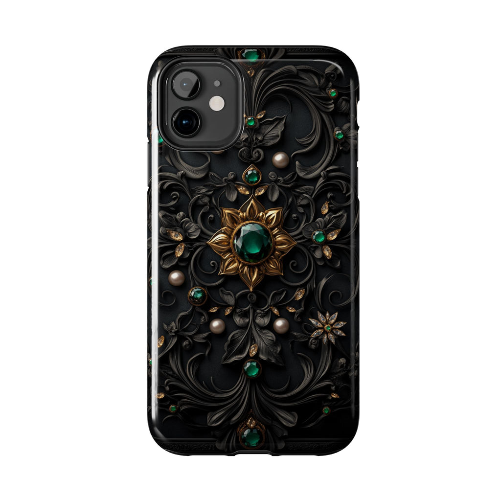 Fundas Premium MINUX para iPhone y Samsung Galaxy - Emerald Gothic Relic