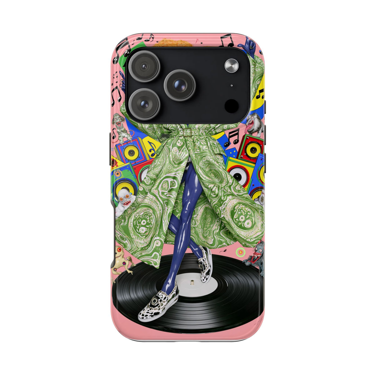 Fundas Premium MINUX para iPhone y Samsung Galaxy - Neon Tech Creature