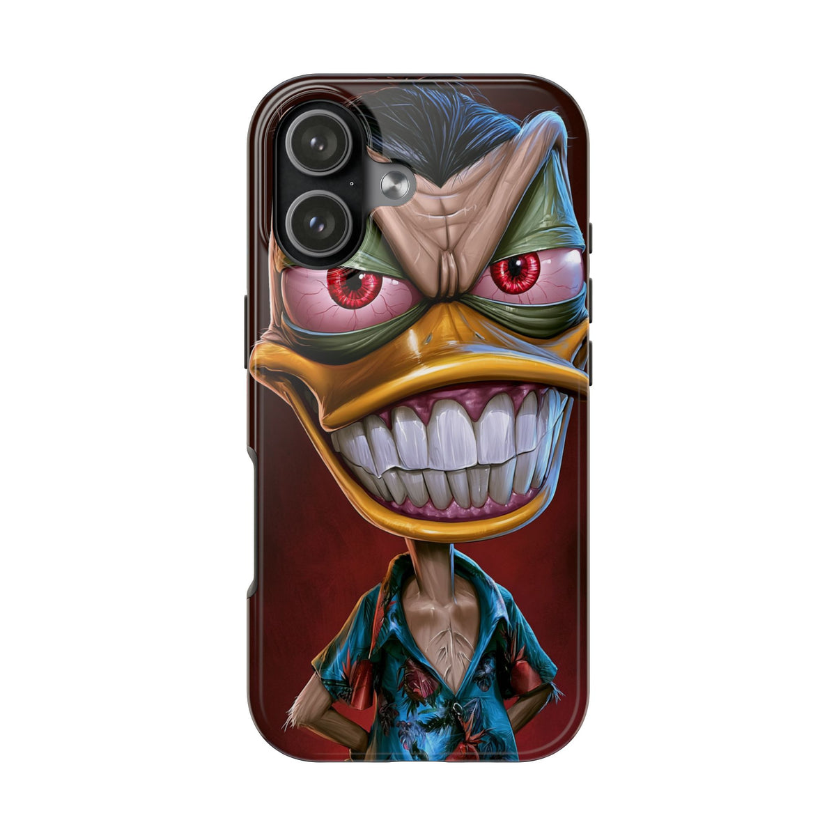 Funda Premium MINUX para iPhone y Samsung Galaxy - 3D Evil Duck 001