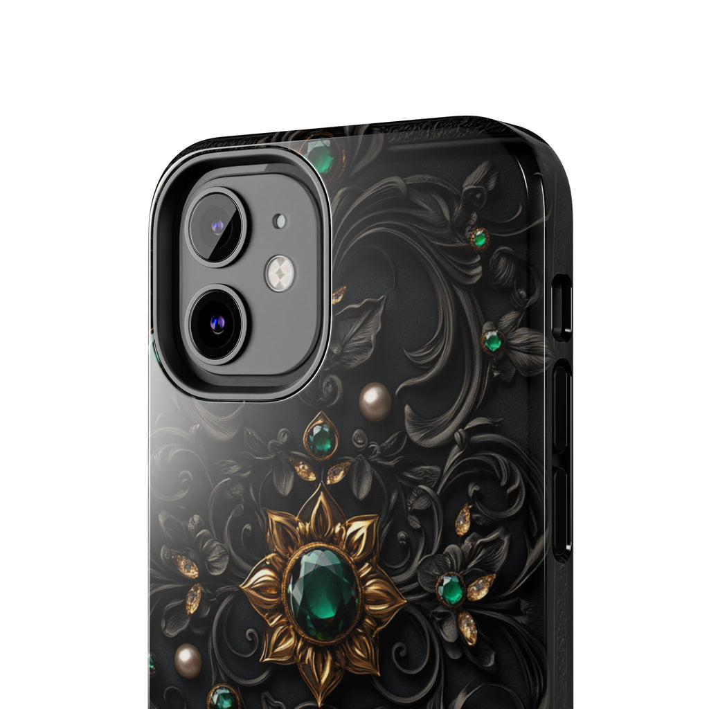 Fundas Premium MINUX para iPhone y Samsung Galaxy - Emerald Gothic Relic