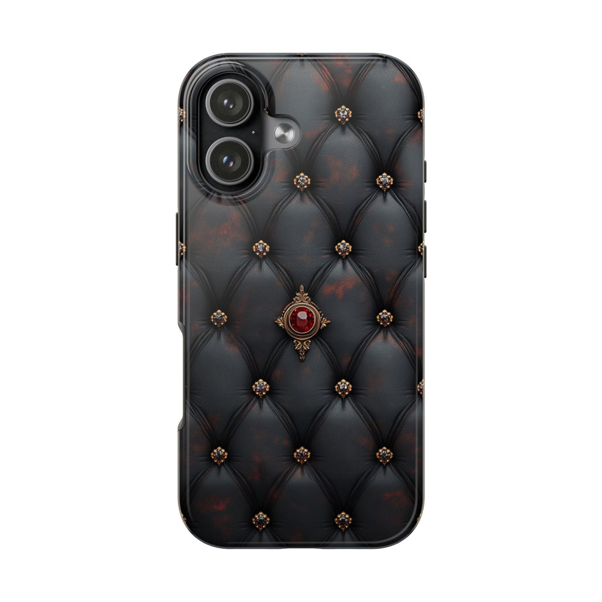 Fundas Premium MINUX para iPhone y Samsung Galaxy - Ruby Buttoned Velvet