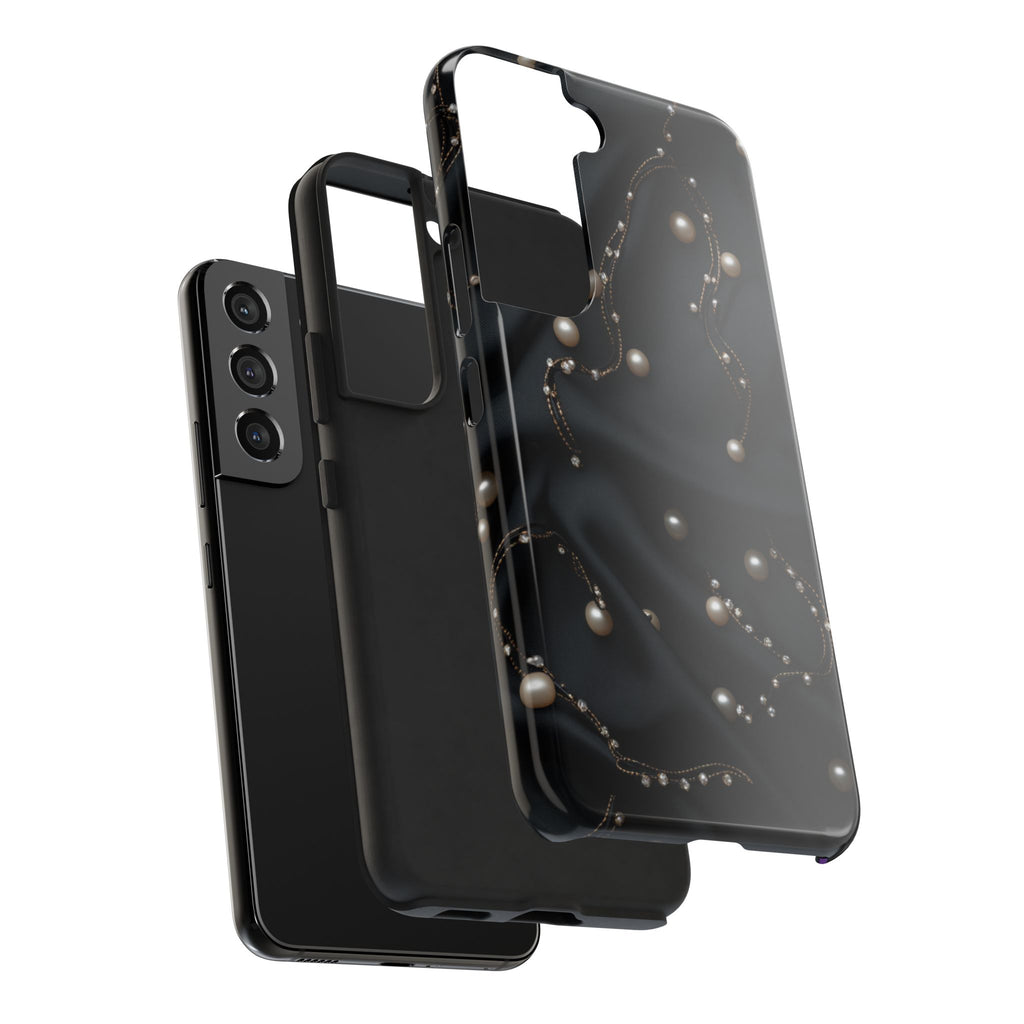 Fundas Premium MINUX para iPhone y Samsung Galaxy - Pearl Chain Velvet