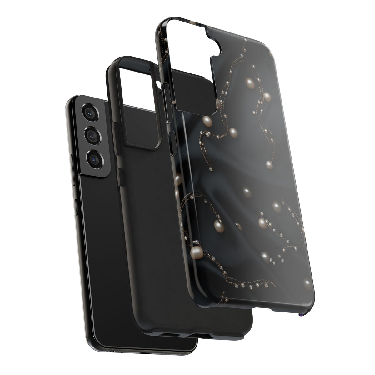 Fundas Premium MINUX para iPhone y Samsung Galaxy - Pearl Chain Velvet