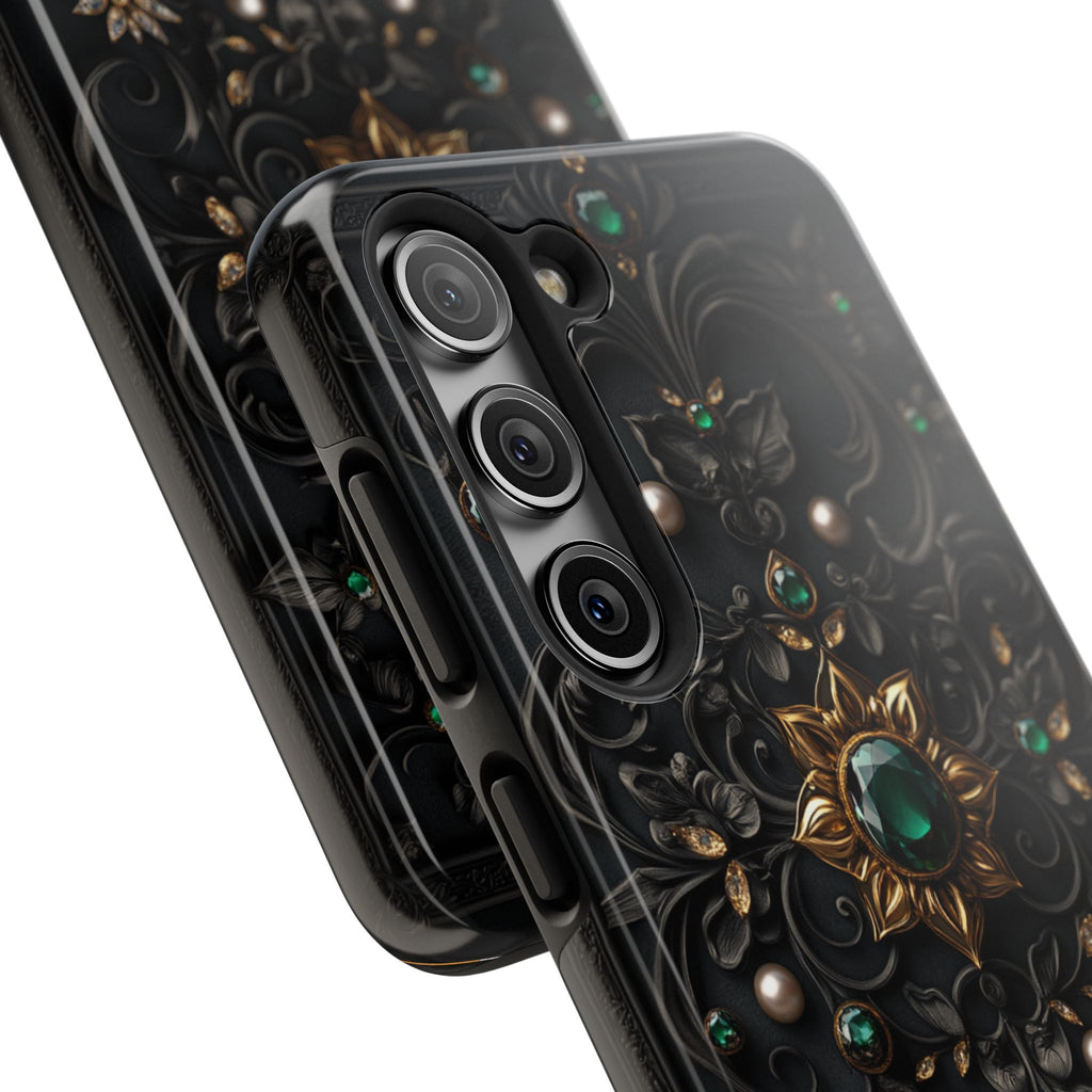 Fundas Premium MINUX para iPhone y Samsung Galaxy - Emerald Gothic Relic