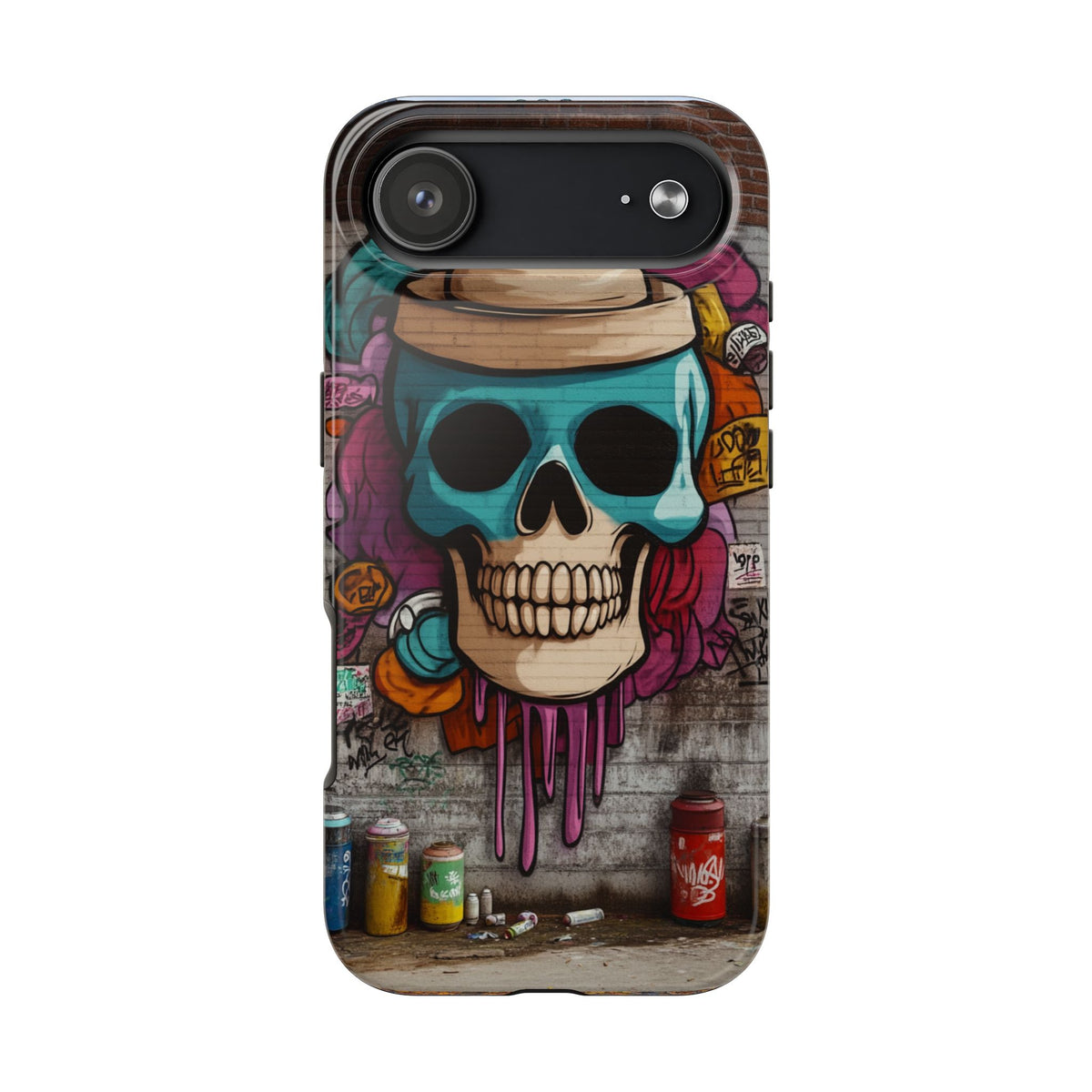 Funda Premium MINUX para iPhone y Samsung Galaxy - Graffiti Skull 002