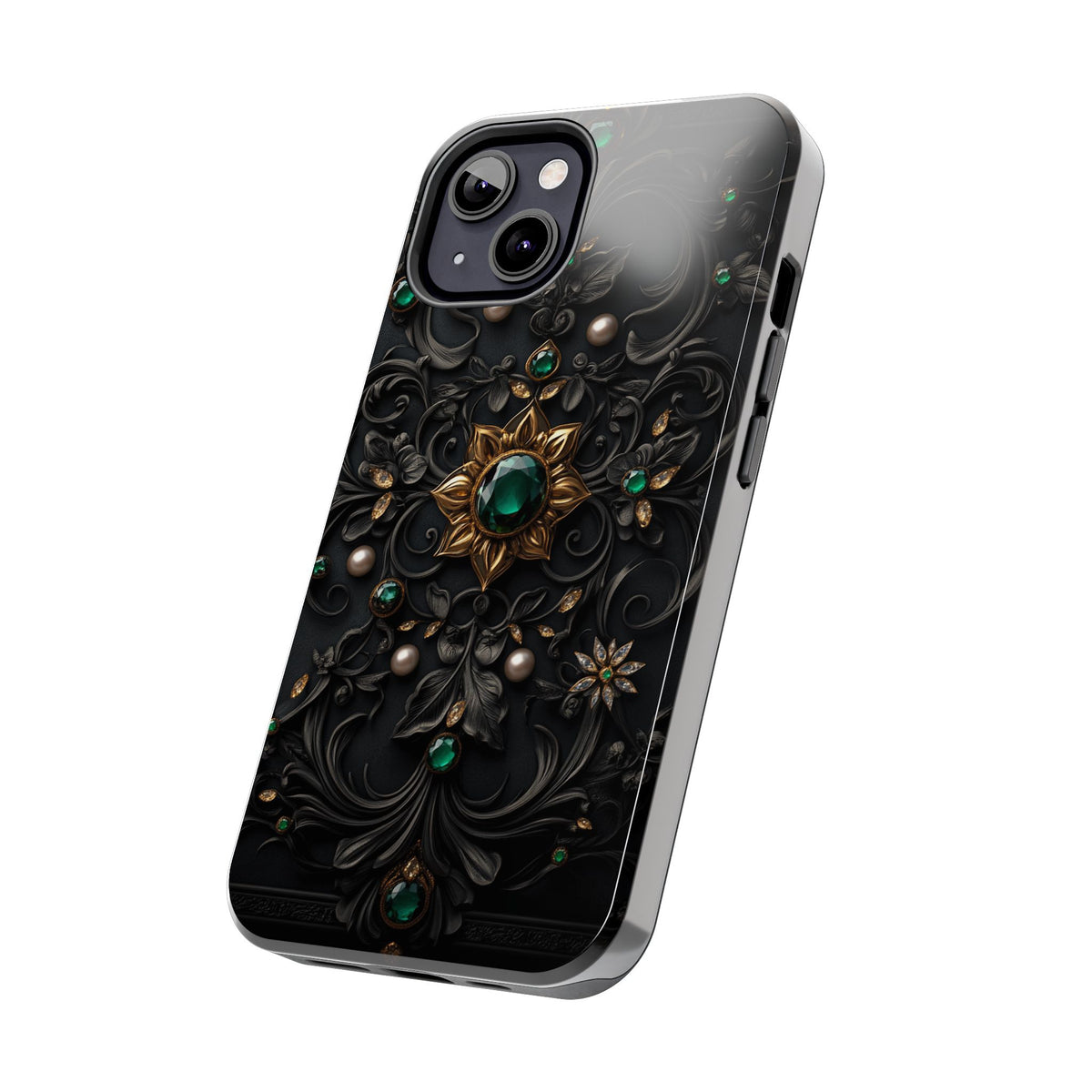 Fundas Premium MINUX para iPhone y Samsung Galaxy - Emerald Gothic Relic