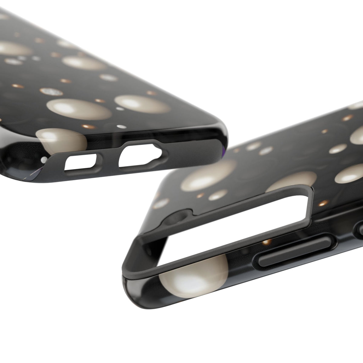 Fundas Premium MINUX para iPhone y Samsung Galaxy - Ivory Pearl Obsidian