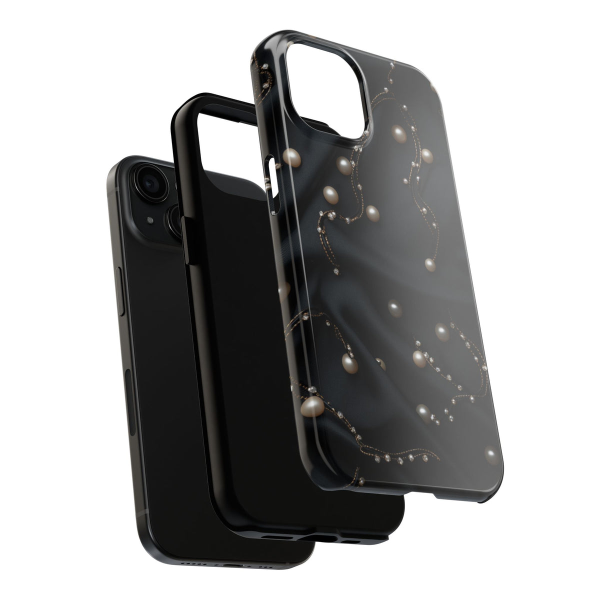 Fundas Premium MINUX para iPhone y Samsung Galaxy - Pearl Chain Velvet