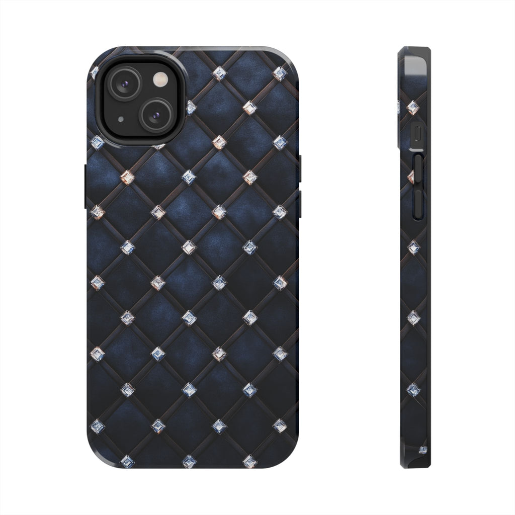 Fundas Premium MINUX para iPhone y Samsung Galaxy - Midnight Diamond Quilt