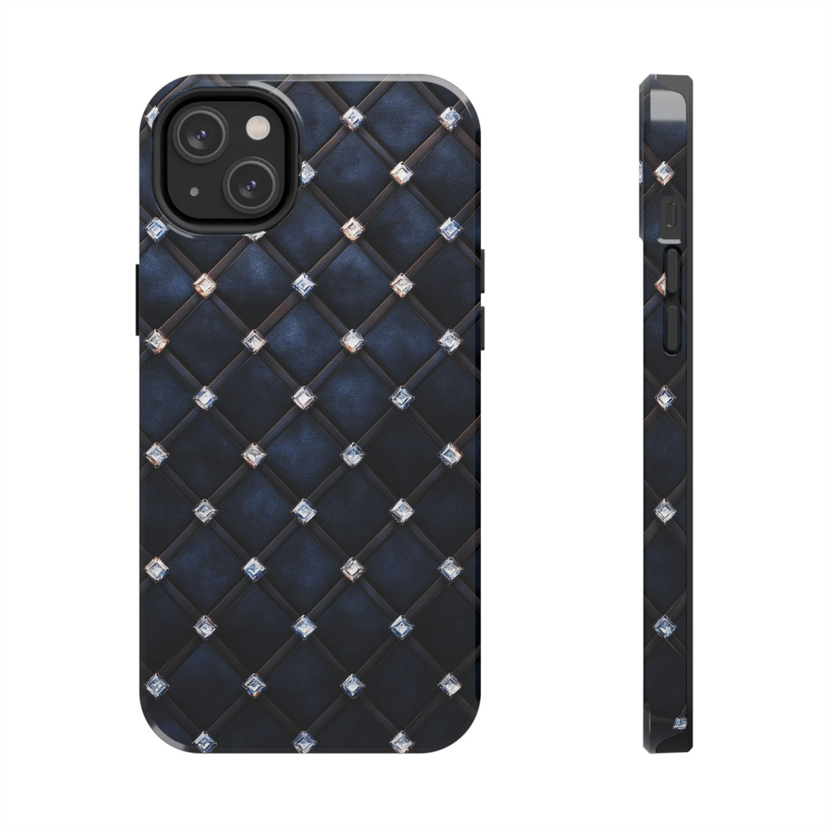 Fundas Premium MINUX para iPhone y Samsung Galaxy - Midnight Diamond Quilt