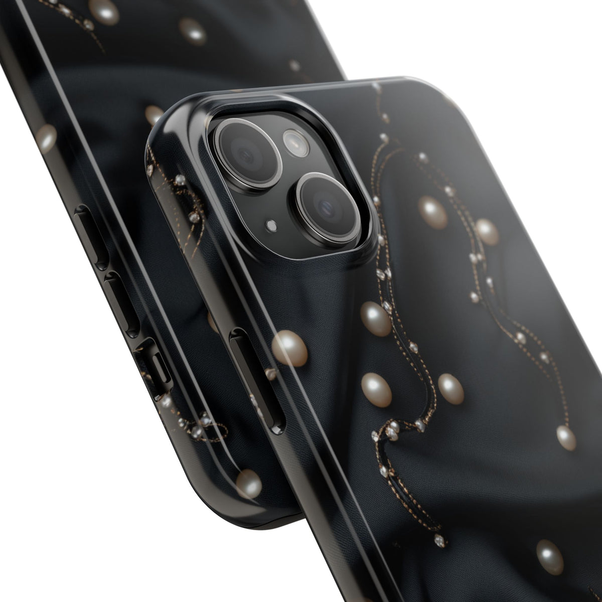 Fundas Premium MINUX para iPhone y Samsung Galaxy - Pearl Chain Velvet