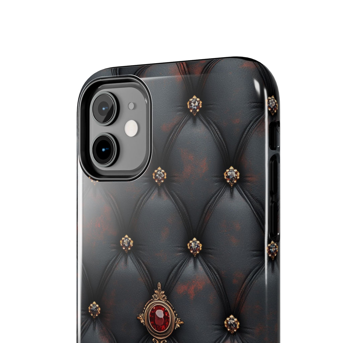 Fundas Premium MINUX para iPhone y Samsung Galaxy - Ruby Buttoned Velvet