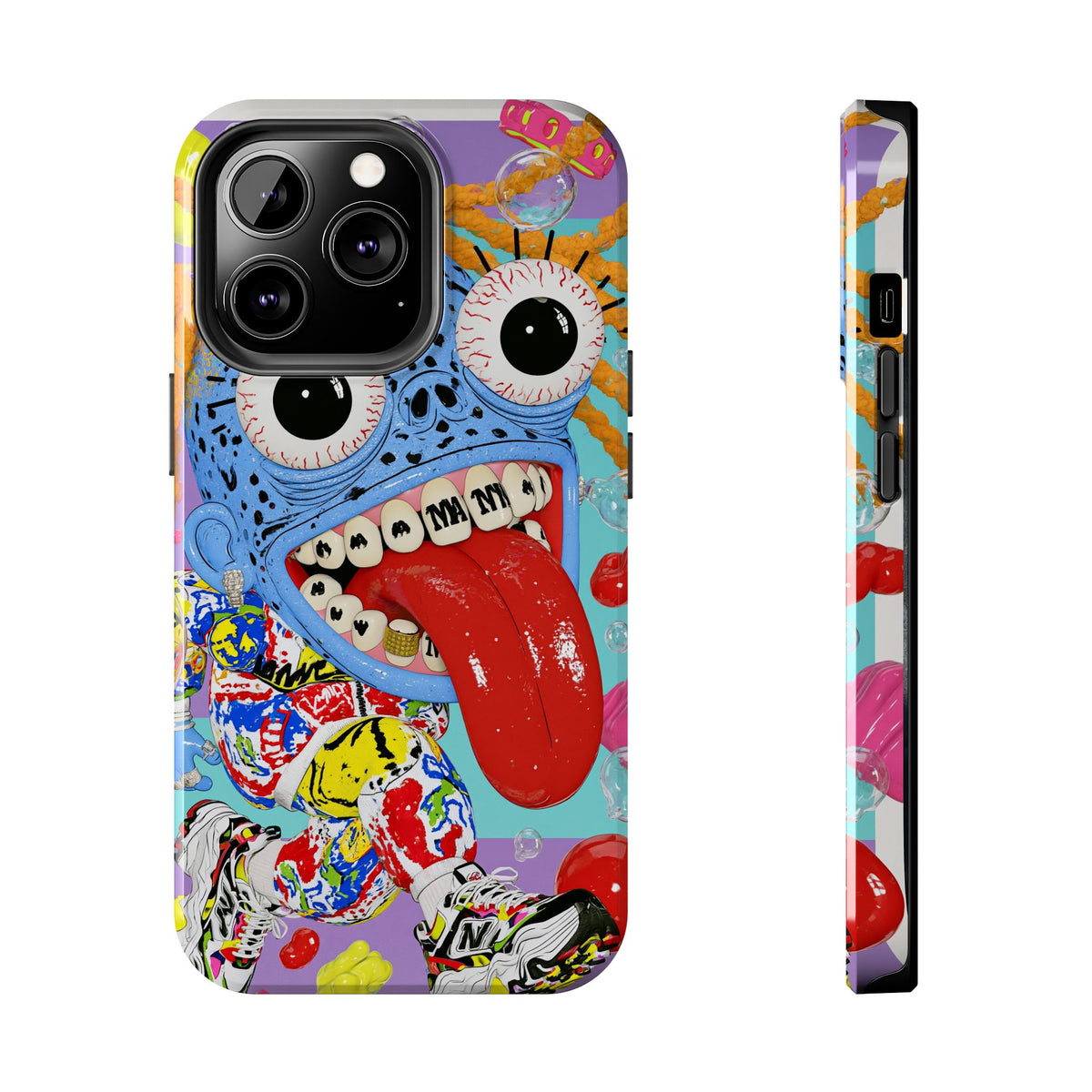 Fundas Premium MINUX para iPhone y Samsung Galaxy - Wild Neon Monster
