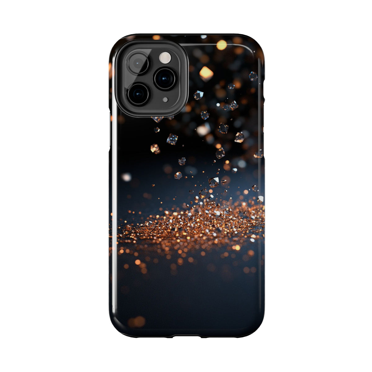 Fundas Premium MINUX para iPhone y Samsung Galaxy - Golden Diamond Dust