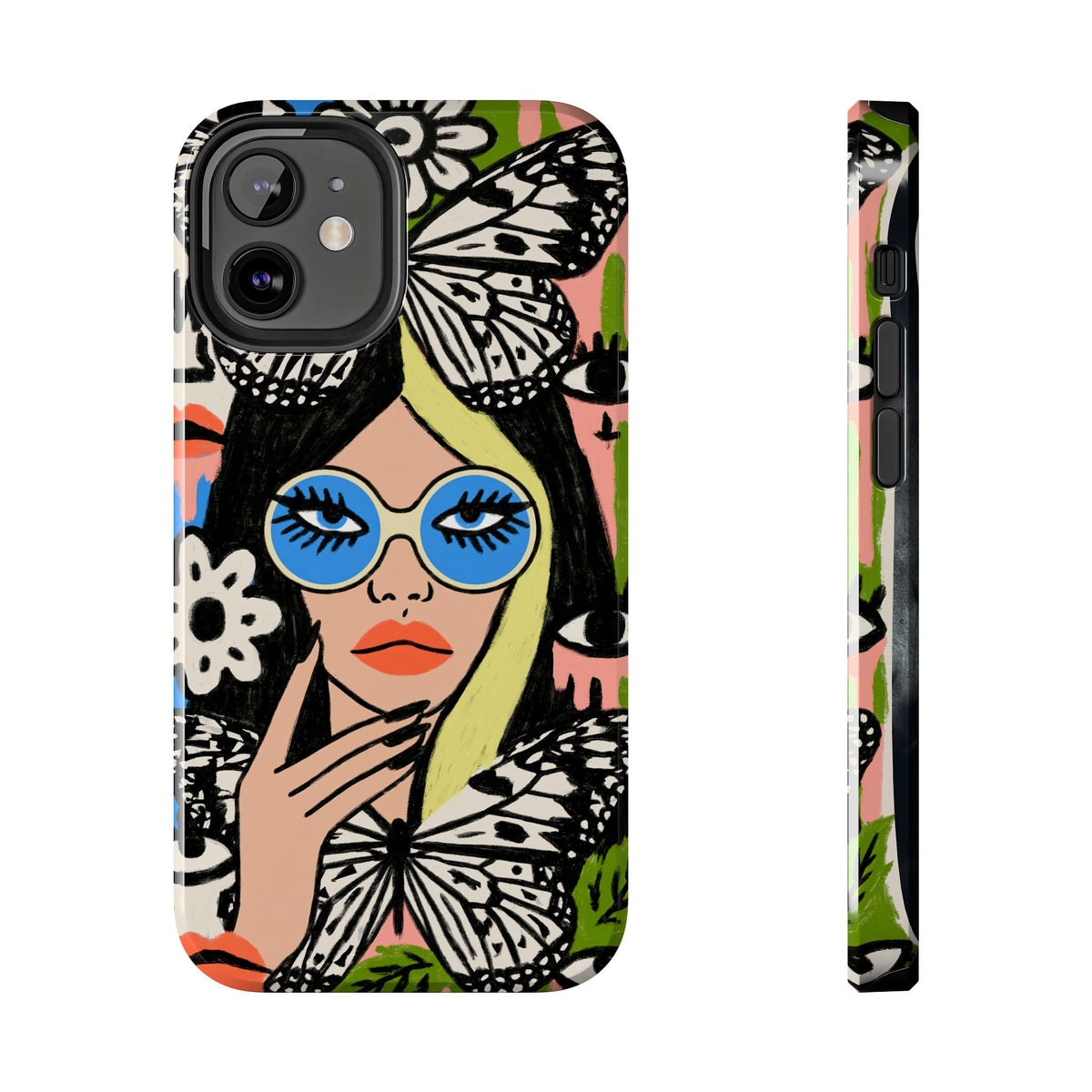 Fundas Premium MINUX para iPhone y Samsung Galaxy - Floral Butterfly Muse
